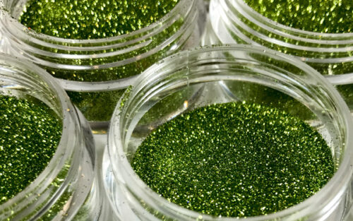 Elektra Cosmetics Peridot Green Microfine Glitter Jars