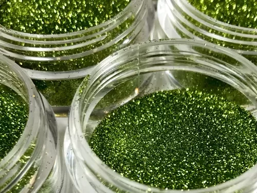 Peridot Green Microfine Glitter Green Capsule Elektra Cosmetics