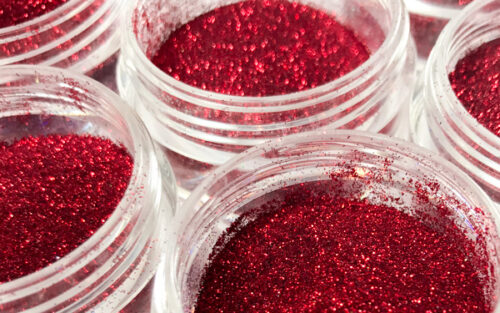 Elektra Cosmetics Ruby Red Microfine Glitter Jars