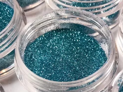 Turquoise Microfine Glitter Microfine Glitter Elektra Cosmetics