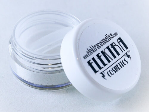 Elektra Cosmetics Iridescent Microfine Glitter Jar with Open Lid