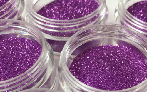 Elektra Cosmetics Lilac Microfine Glitter Jars