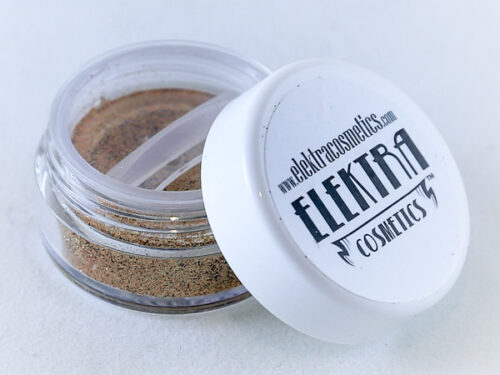 Elektra Cosmetics Pure Gold Microfine Glitter Jar with Open Lid