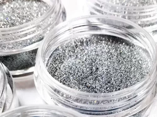 Pure Silver Microfine Glitter Microfine Glitter Elektra Cosmetics