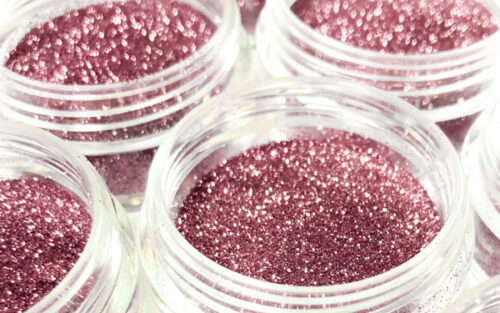 Elektra Cosmetics Rose Gold Microfine Glitter Jars