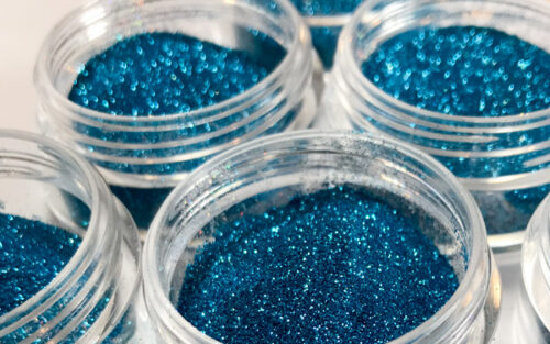 Elektra Cosmetics Blue Zircon Microfine Glitter Jars