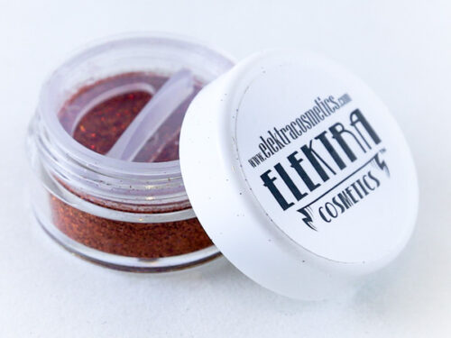 Elektra Cosmetics Copper AB Microfine Glitter Jar with Open Lid
