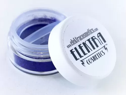 Elektra Cosmetics Indigo Microfine Glitter Jar with Open Lid