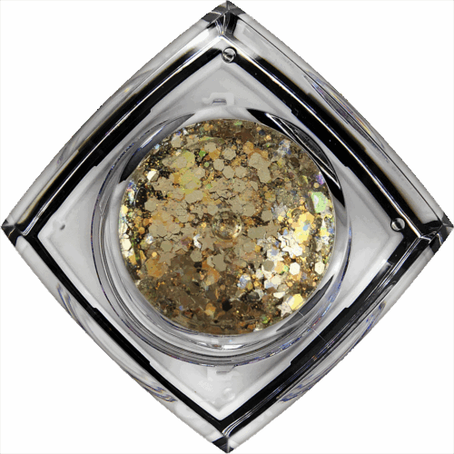 Midas Touch #001 Chunky Glitter Gel All Festivals Elektra Cosmetics