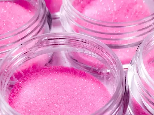 Pink Microfine Glitter Citrus Capsule Elektra Cosmetics
