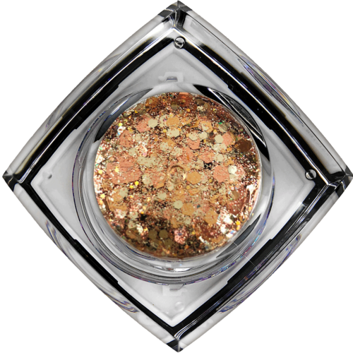 Golden Bronze #008 Chunky Glitter Gel All Festivals Elektra Cosmetics