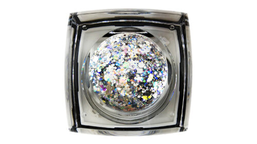 disco ball reflective bolt balm cosmetic glitter gel bottom view