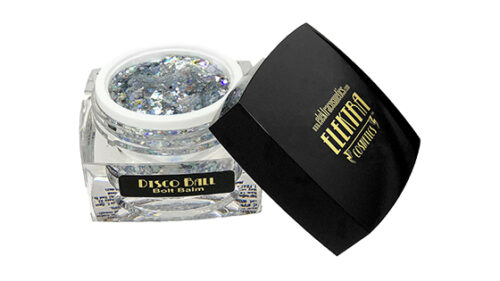 disco ball reflective bolt balm cosmetic glitter gel frontal view