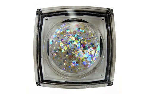 opal unicorn iridescent bolt balm cosmetic glitter gel bottom view