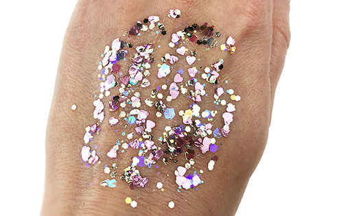 Rosé All Day #032 Chunky Glitter Gel Bolt Balm Elektra Cosmetics