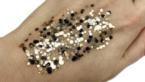 Black & Gold #009 Chunky Glitter Gel All Festivals Elektra Cosmetics
