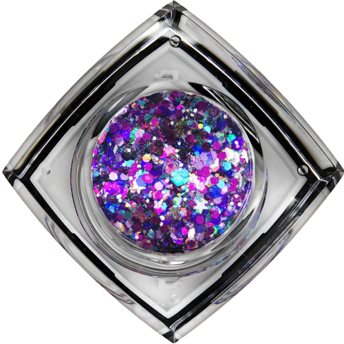 Deep Purple #074 Chunky Glitter Gel Bolt Balm Elektra Cosmetics