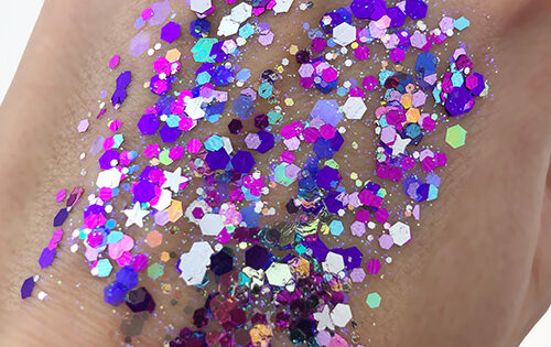 Deep Purple #074 Chunky Glitter Gel Bolt Balm Elektra Cosmetics
