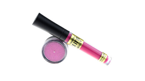 Elektra Cosmetics Fuchsia Flash Lipstick + Microfine Glitter