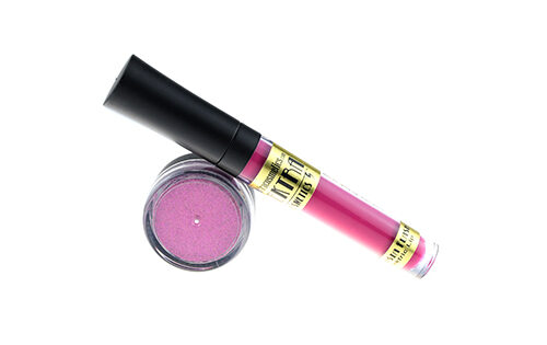 Elektra Cosmetics Fuchsia Flash Lipstick + Microfine Glitter