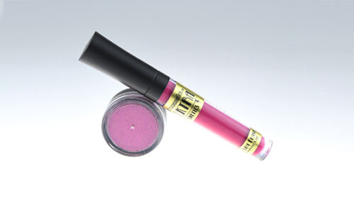 Elektra Cosmetics Fuchsia Flash Lipstick + Microfine Glitter