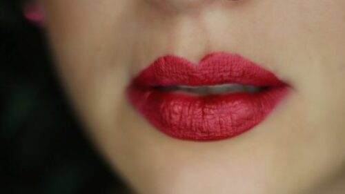 Elektra Cosmetics Gilded Garnet Lipstick with Microfine Glitter