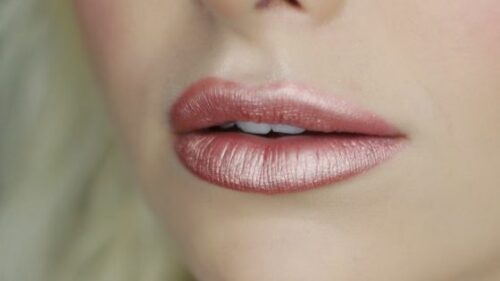 Elektra Cosmetics Glow Nude Lipstick with Microfine Glitter