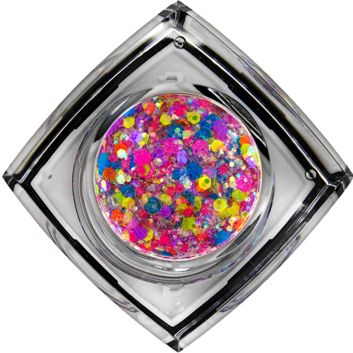 Neon Dream UV #016U Chunky Glitter Gel All Festivals Elektra Cosmetics