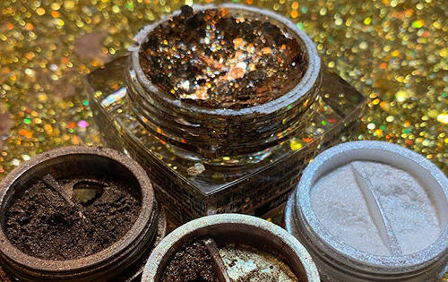 Elektra Cosmetics Bronze Creative Capsule Glitter Package for Face and Body
