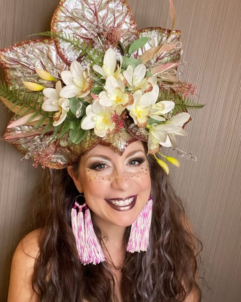 Danielle Smith Wearing Elektra Cosmetics Bronze Creative Capsule