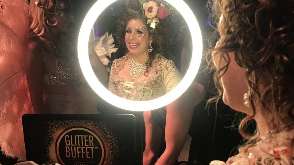 Danielle Smith Wearing Elektra Cosmetics Glitters in Glitter Buffet Experience