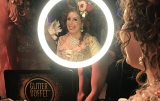 Danielle Smith Wearing Elektra Cosmetics Glitters in Glitter Buffet Experience