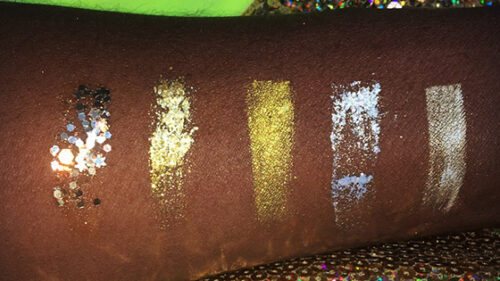 Elektra Cosmetics Gold Creative Capsule Glitter Package for Face and Body