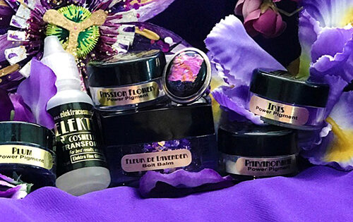 Elektra Cosmetics Purple Creative Capsule Glitter Package for Face and Body