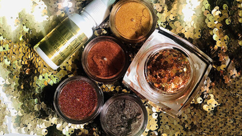 Elektra Cosmetics Earth Tones Creative Capsule Glitter Package for Face and Body