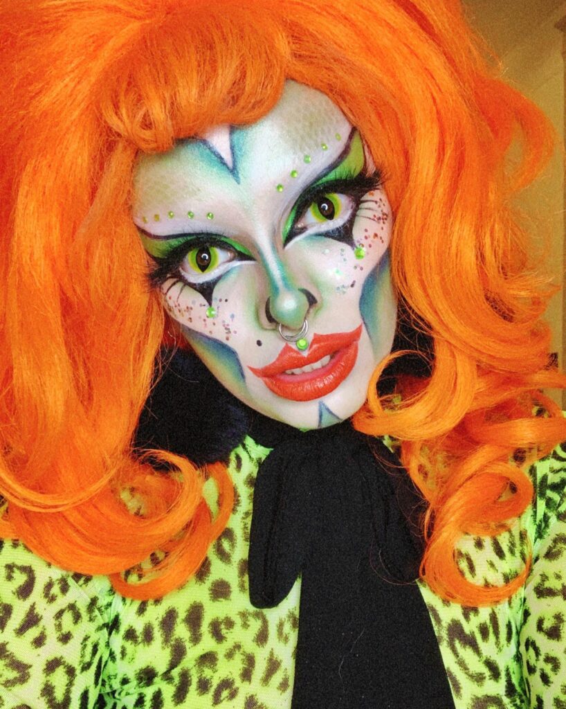 Mary Boy Wearing Elektra Cosmetics Green Creative Capsule