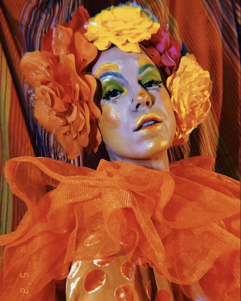 Miss Audacious Wearing Elektra Cosmetics Citrus Creative Capsule