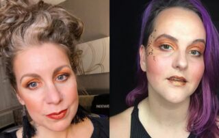 Danielle Smith and Katie East in Elektra Cosmetics Lewk Club The Pumpkin Spice Look