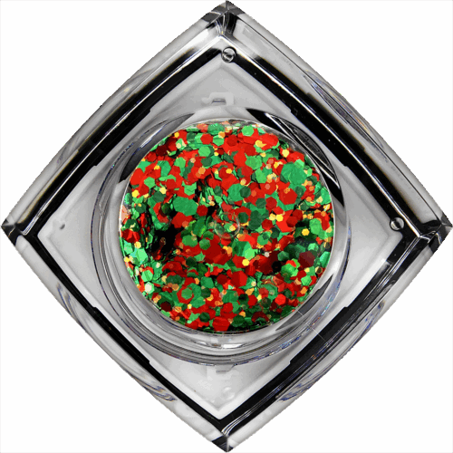 Mistletoe #101 Chunky Glitter Gel Bolt Balm Elektra Cosmetics