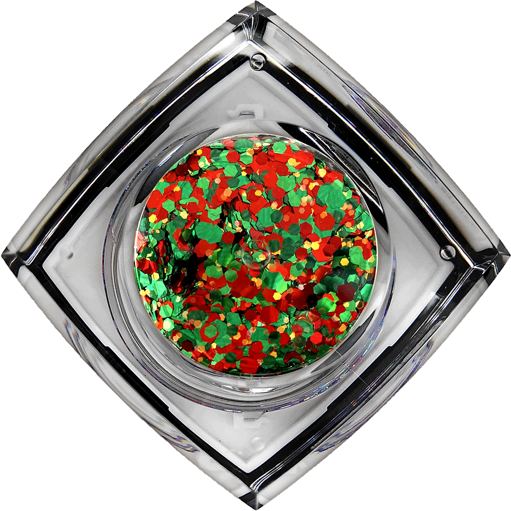 Mistletoe #101 Chunky Glitter Gel Christmas Elektra Cosmetics Mistletoe #101 Chunky Glitter Gel Christmas Elektra Cosmetics