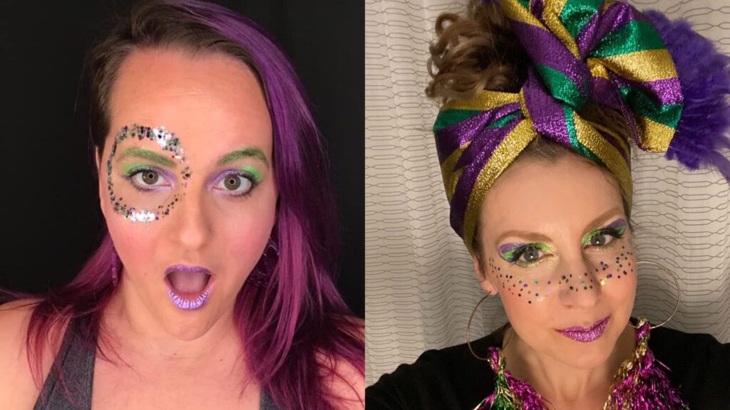 Danielle Smith and Katie East in Elektra Cosmetics Lewk Club The Carnival Look