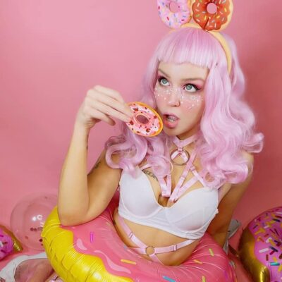 Playful donut-themed look