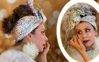 Danielle Smith on Elektra Cosmetics Bolt Balm Application Inspiration: Under Eye Glitter