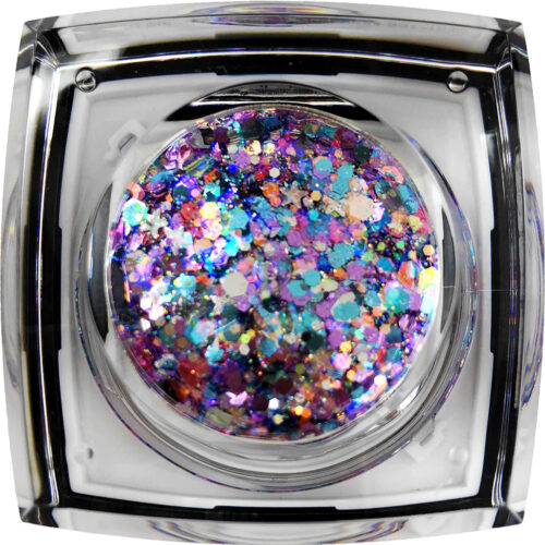 Elektra Cosmetics Voodoo Violet Bolt Balm Face and Body Chunky Glitter Gel