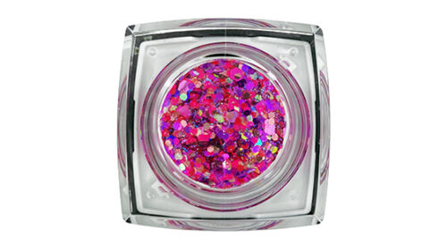 Elektra Cosmetics Party Pink Bolt Balm Face and Body Chunky Glitter Gel