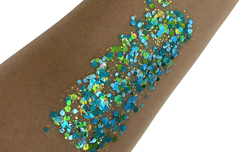 Peacock #024 Chunky Glitter Gel All Festivals Elektra Cosmetics