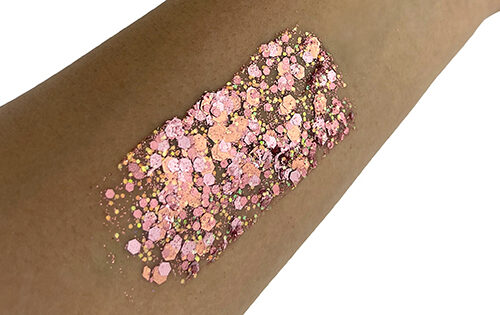 Golden Rosé #005 Chunky Glitter Gel All Festivals Elektra Cosmetics