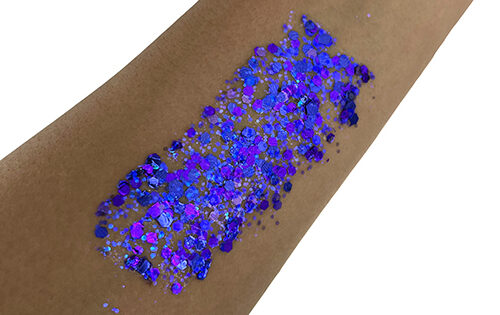 Ultra Violet #025 Chunky Glitter Gel All Festivals Elektra Cosmetics