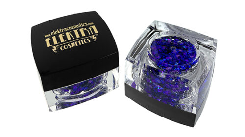 Elektra Cosmetics Ultra Violet Bolt Balm Face and Body Chunky Glitter Gel