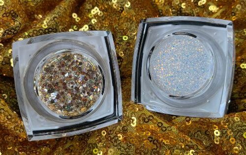 Elektra Cosmetics Fire Opal Bolt Balm Face and Body Chunky Glitter Gel and Shimmer Set